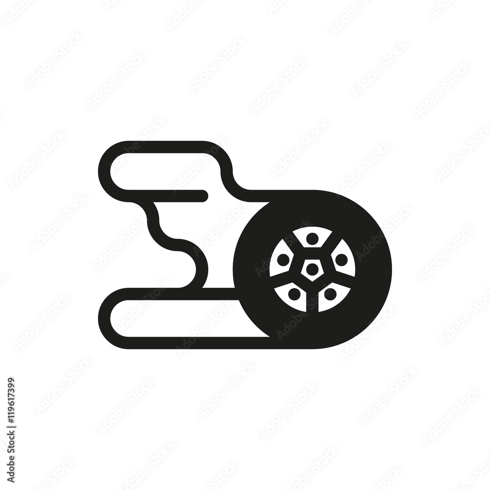 Automotive wheel and tire with flames Automotive wheel and tire with flames