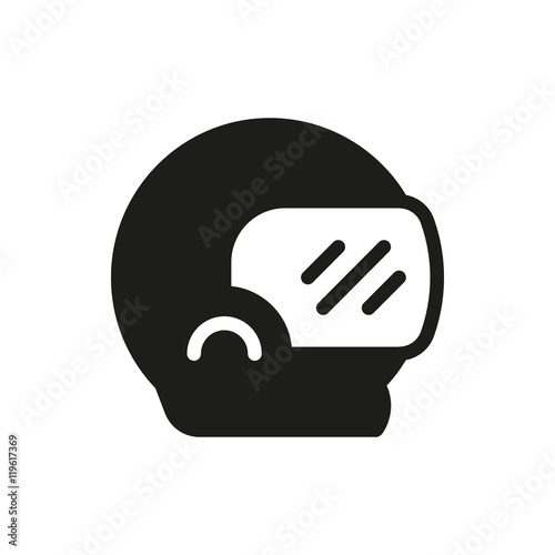 motorcycle sport helmet on white background