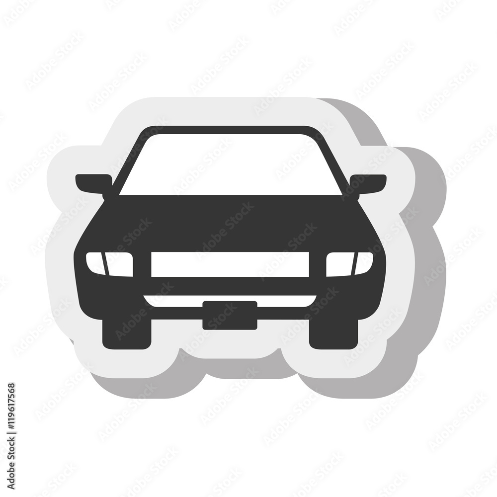 car black sedan transport desing vector illustration eps 10