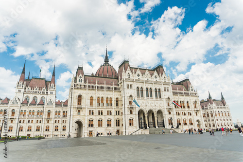 Budapest, Hungary - 15 August 2016. Hungarian Parliament