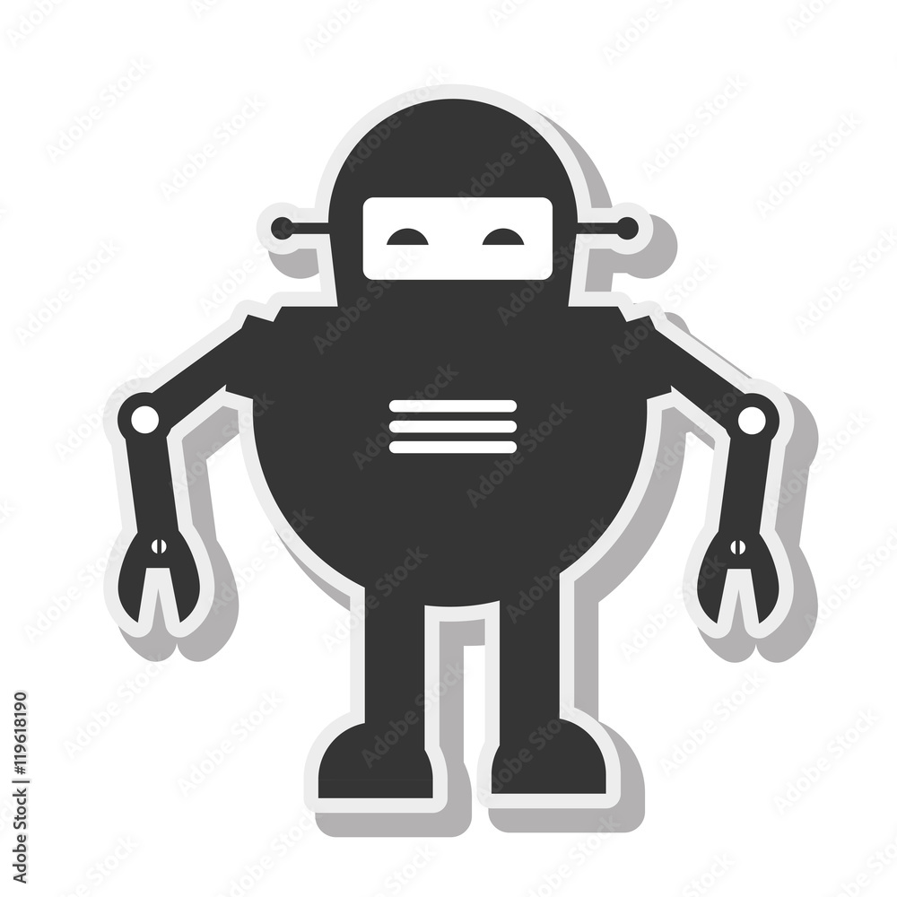 Fototapeta premium robot technology future innovation vector illustration eps 10