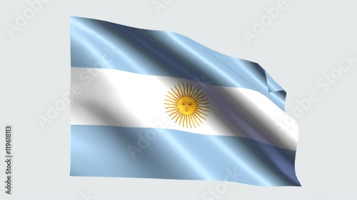 Argentina flag with transparent background