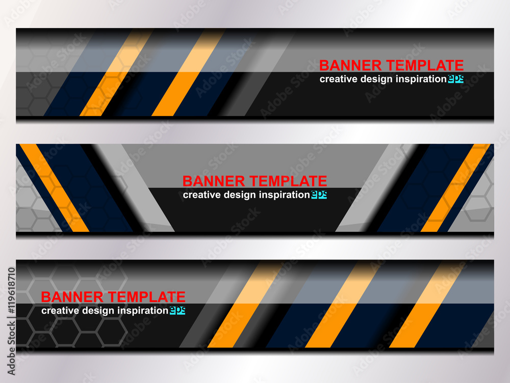 Banners Template Design for web, vector illustration