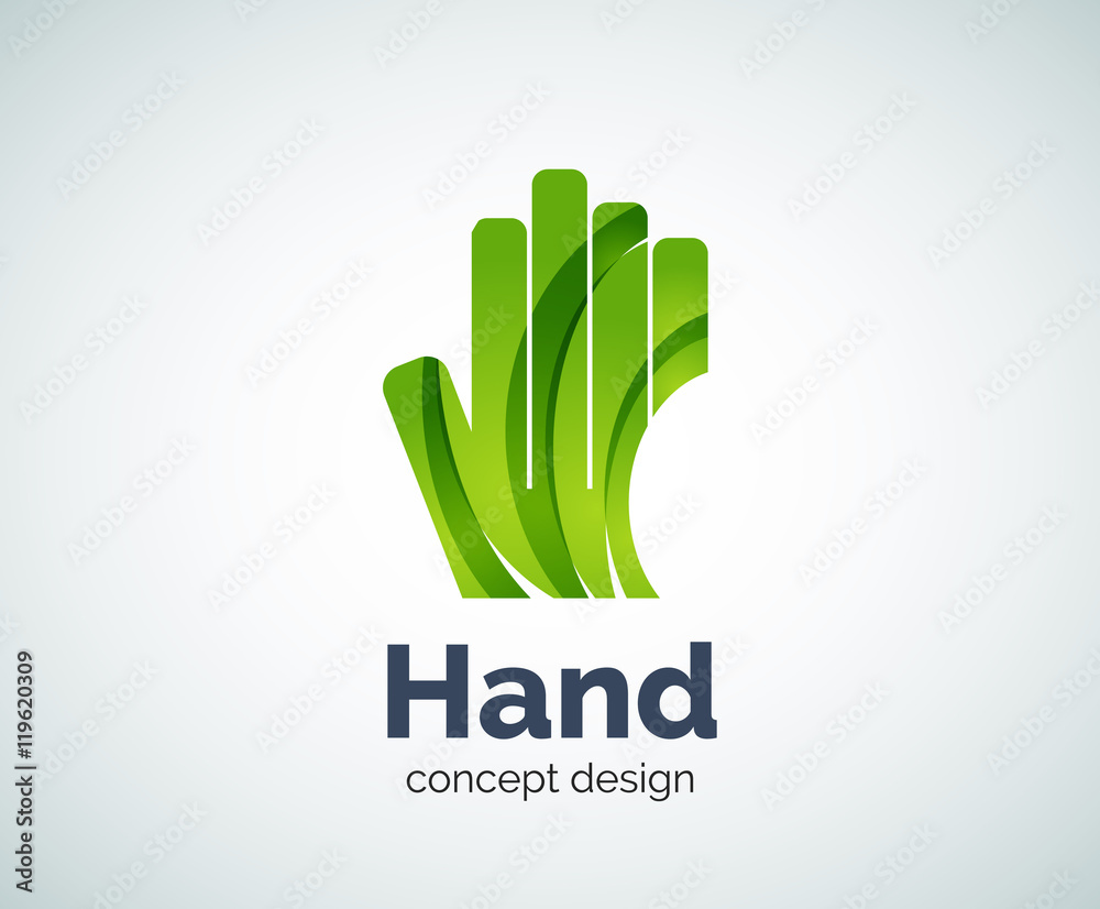 Obraz premium Hand logo template