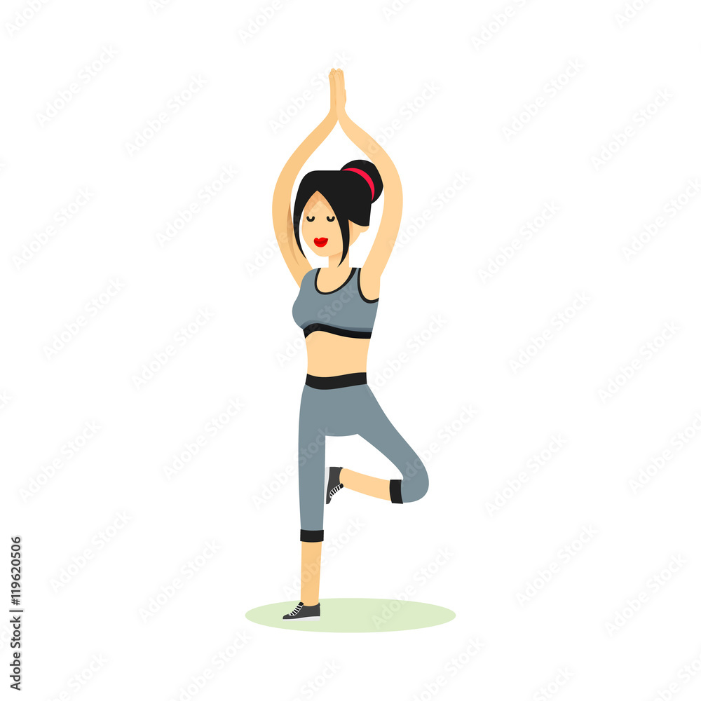 Girl posing pose yoga Girl posing pose yoga