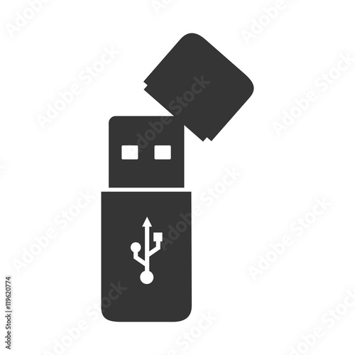 usb connected backup design vector illustration eps 10