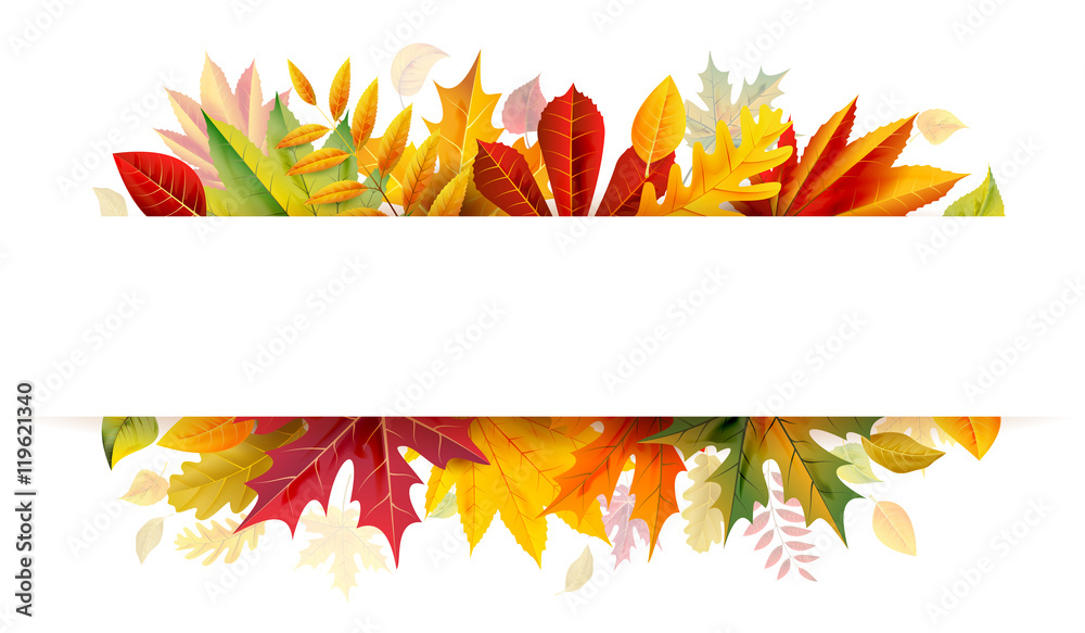 Autumn bunner - obrazy, fototapety, plakaty 