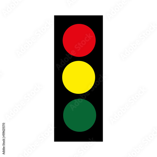 sign traffic light road isolated vector illustration eps 10