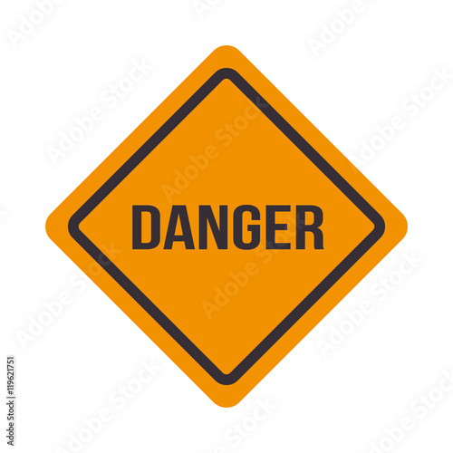 traffic signal danger caution warning design vector illustration eps 10