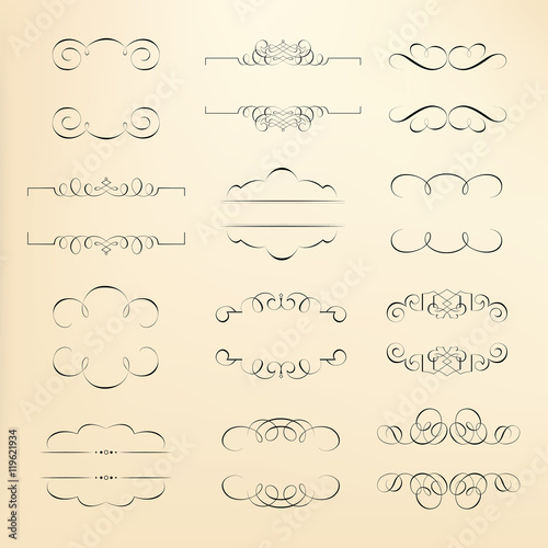 Calligraphic Design Elements