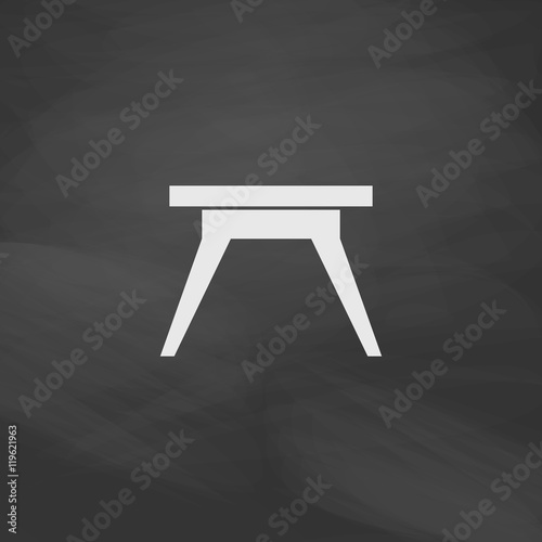 Camping table computer symbol