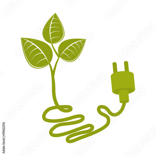 leaf recycle envioment nature energy design vector illustration eps 10