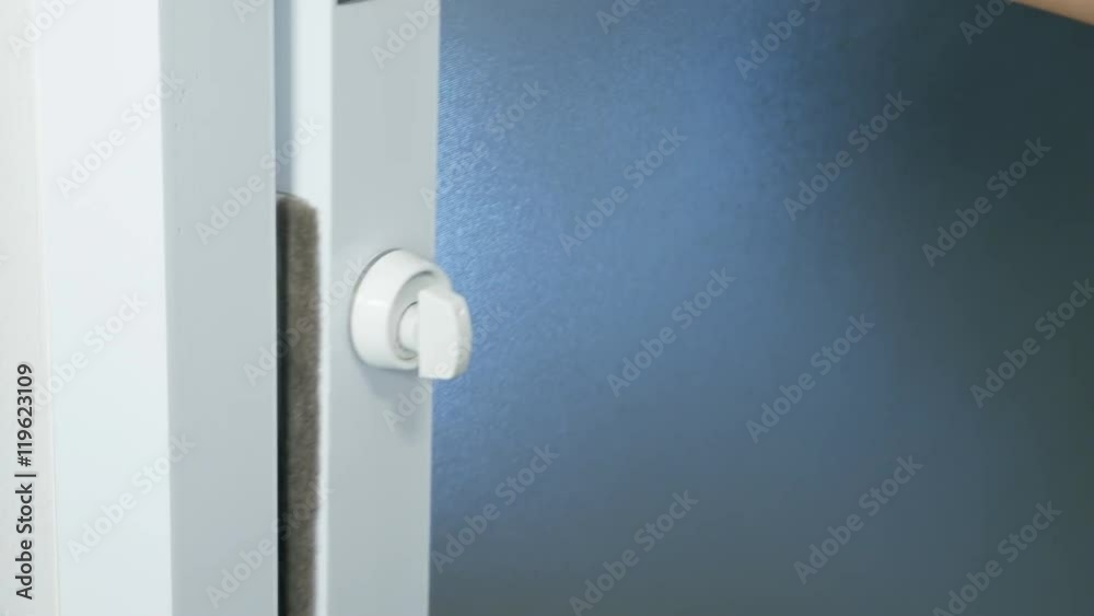 4k of Hand keys on sliding door 4k of Hand keys on sliding door