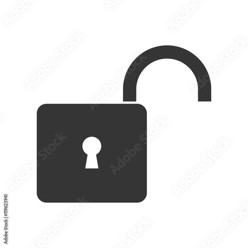 padlock security lock isolated vector illustration eps 10