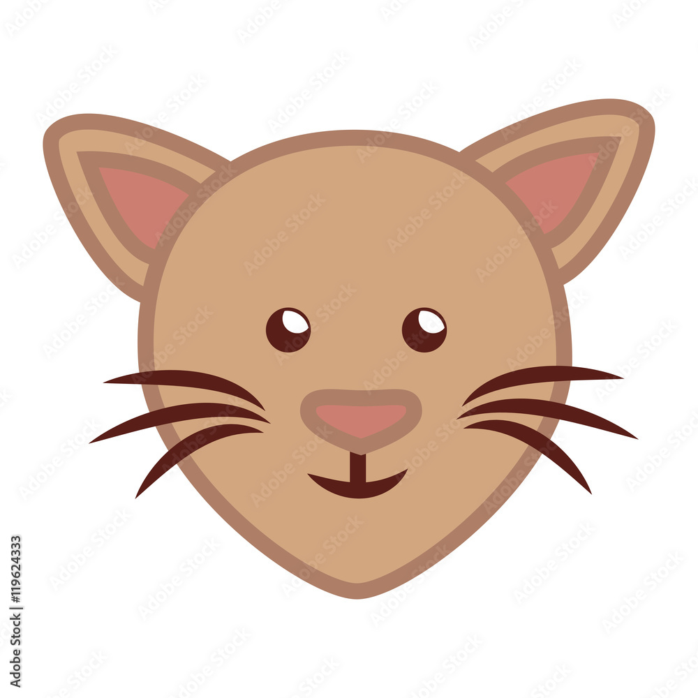 face cat cartoon isolated icon vector illustration eps 10 face cat cartoon isolated icon vector illustration eps 10