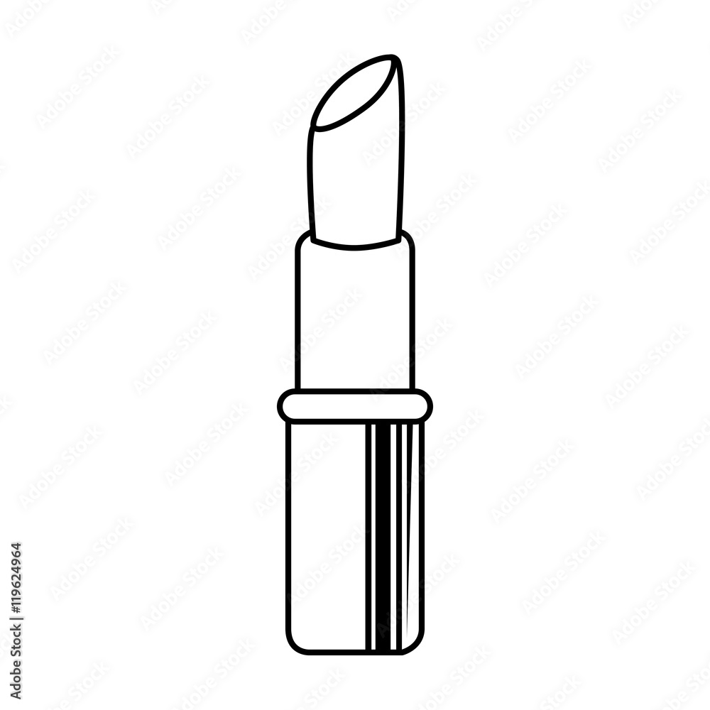 lipstick cosmetic mouth isolated vector illustration eps 10