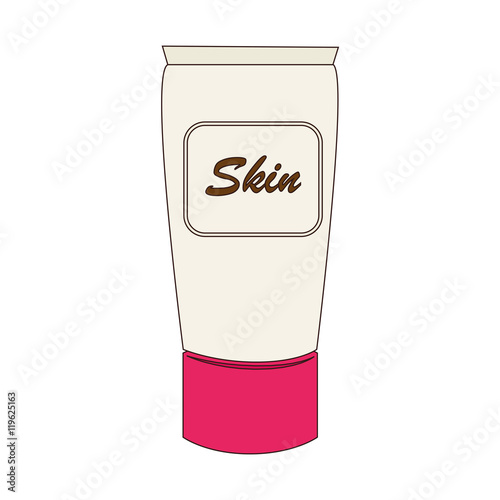 skin cream face isolated vector illustration eps 10