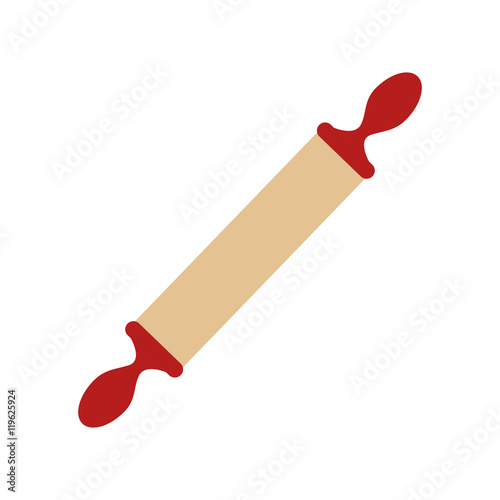 icon roller kitchen cooking isolated vector illustration esp 10