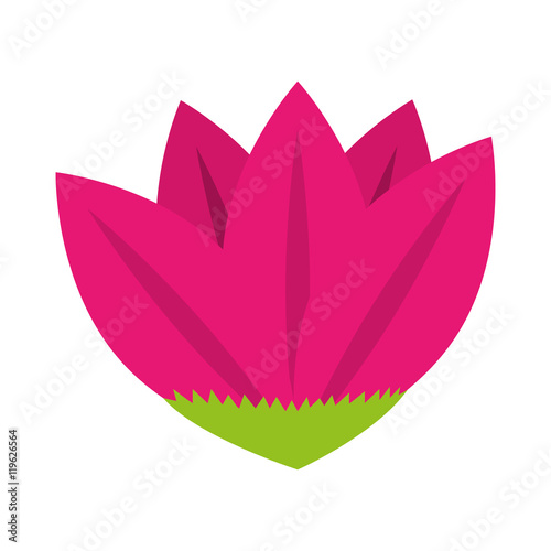 icon flower spring petals florals isolated vector illustration eps 10