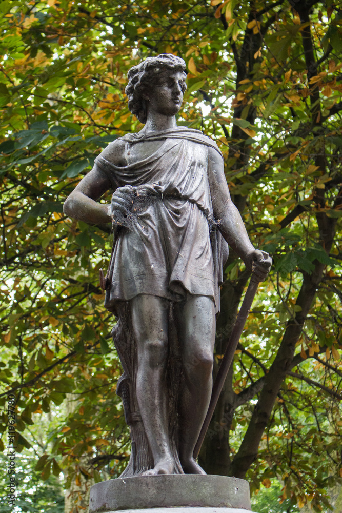 Statue de Alegoría del Otoño de fuente de verano de Parque del Muelle