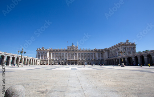 The Royal Palace in Madrid, Spain, Europe