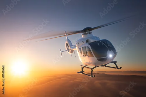Obraz Helikopter Sunset Flight 2