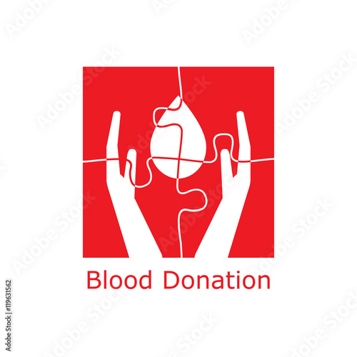 blood donation logo puzzle