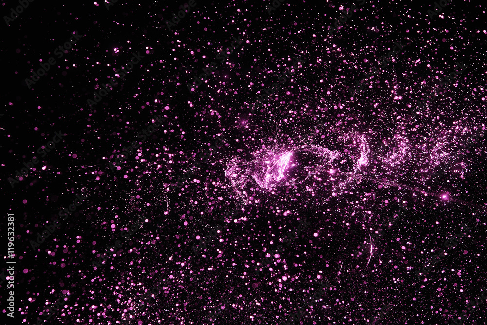 Obraz premium Water splash in black