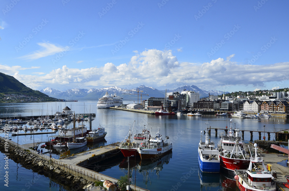 Hafen von Tromsö, Norwegen