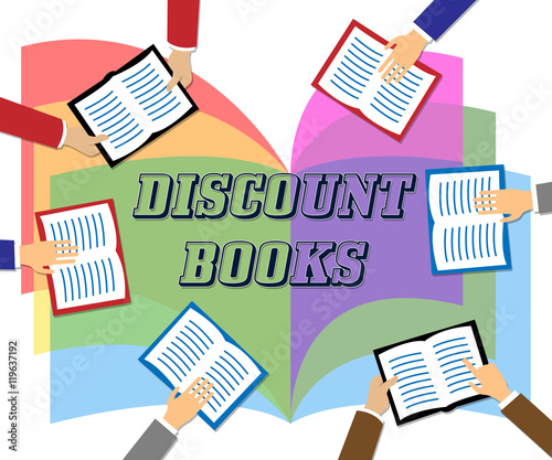 Fotografie Discount Books Shows Fiction Promotion And Savings