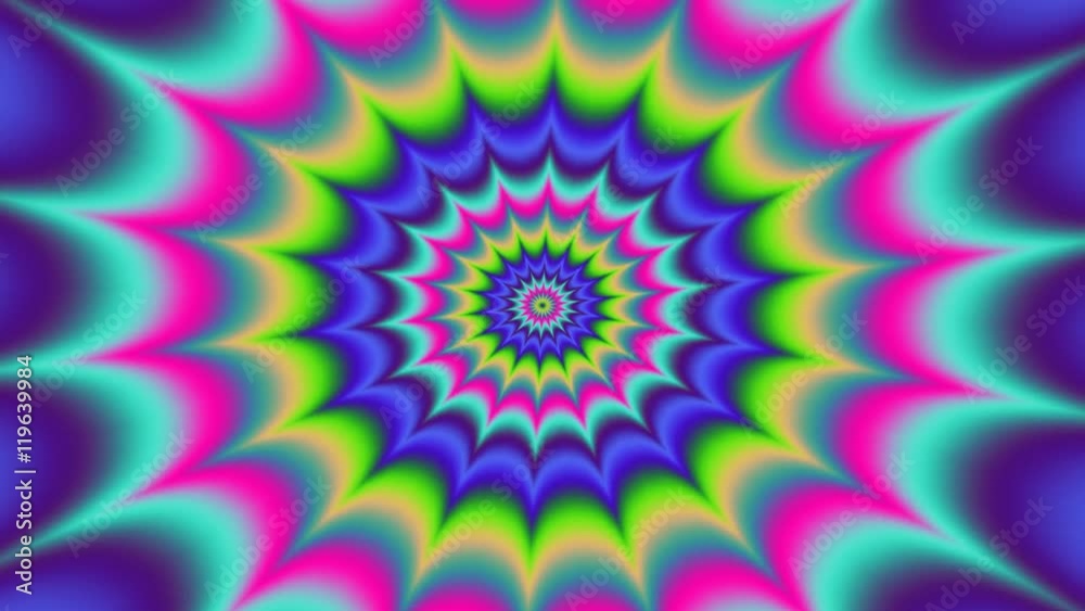 Psycho pattern seamless loop 4K UHD video