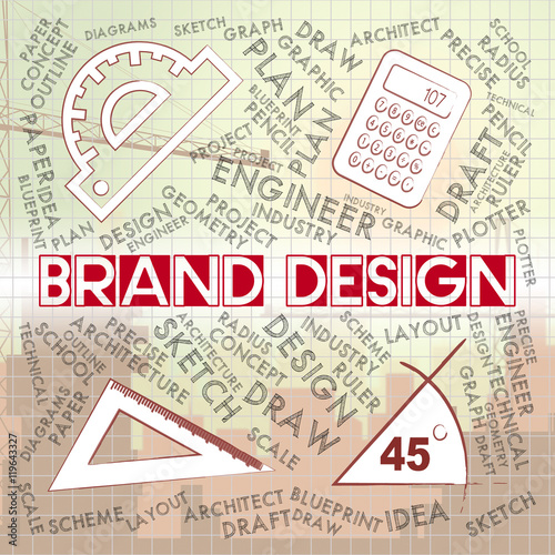 Brand Design Shows Branding Concept And Logo