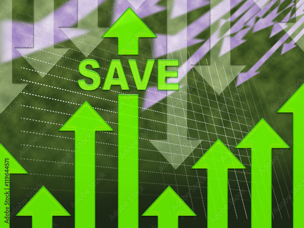 Save Graph Shows Finances Growth And Savings Save Graph Shows Finances Growth And Savings