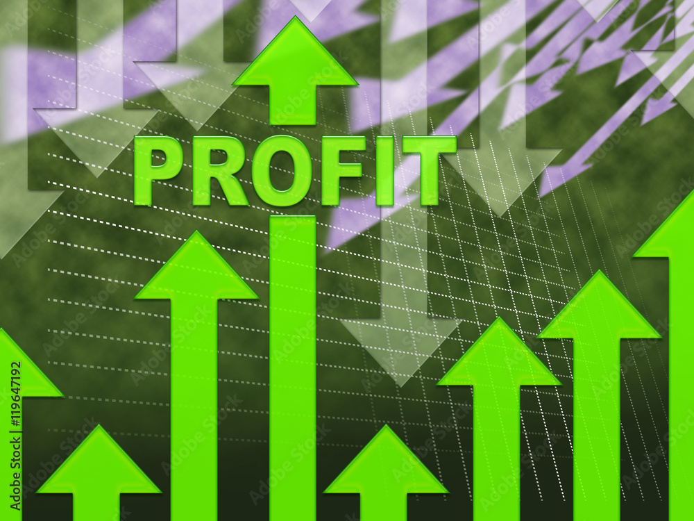 Profit Graph Shows Growth Earning And Income Profit Graph Shows Growth Earning And Income
