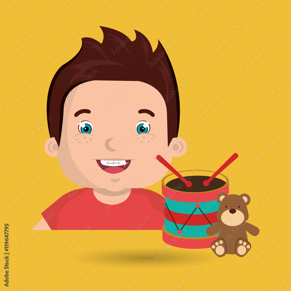 boy toys happy cartoon vector illustration graphic boy toys happy cartoon vector illustration graphic