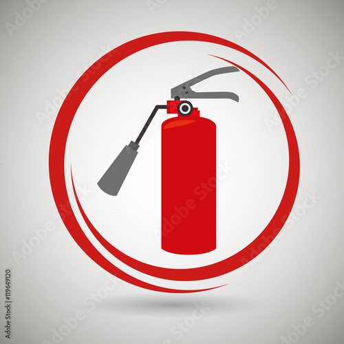 extiguisher fire spray vector illustration graphic eps 10