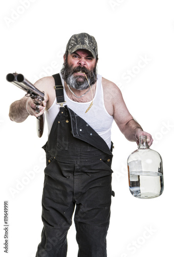 Angry Drinking Redneck photo