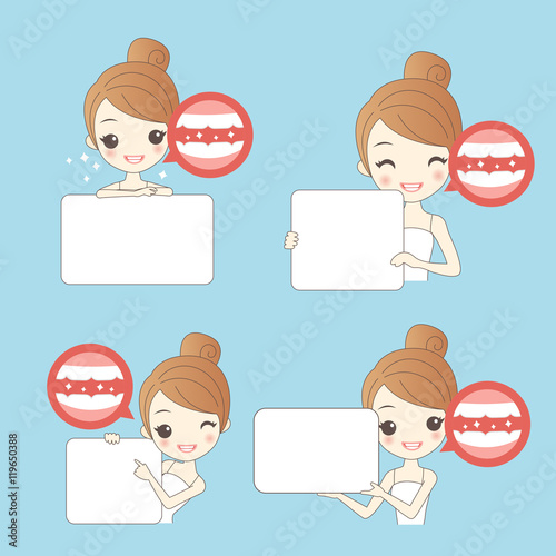  woamn with teeth whiten