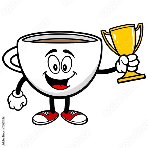 Coffee Cup with a Trophy