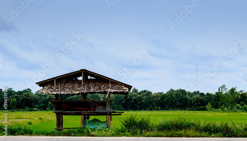 cottage in rice farm © sopradit