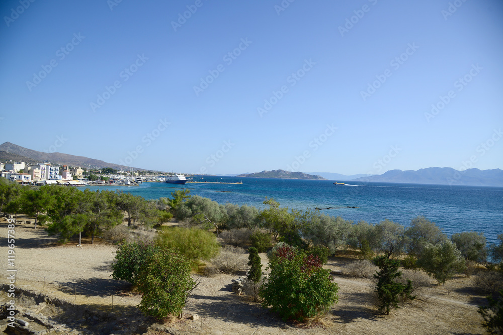 Aegina Island Greece ancient ruins Apollo Temple Aegina Island Greece ancient ruins Apollo Temple