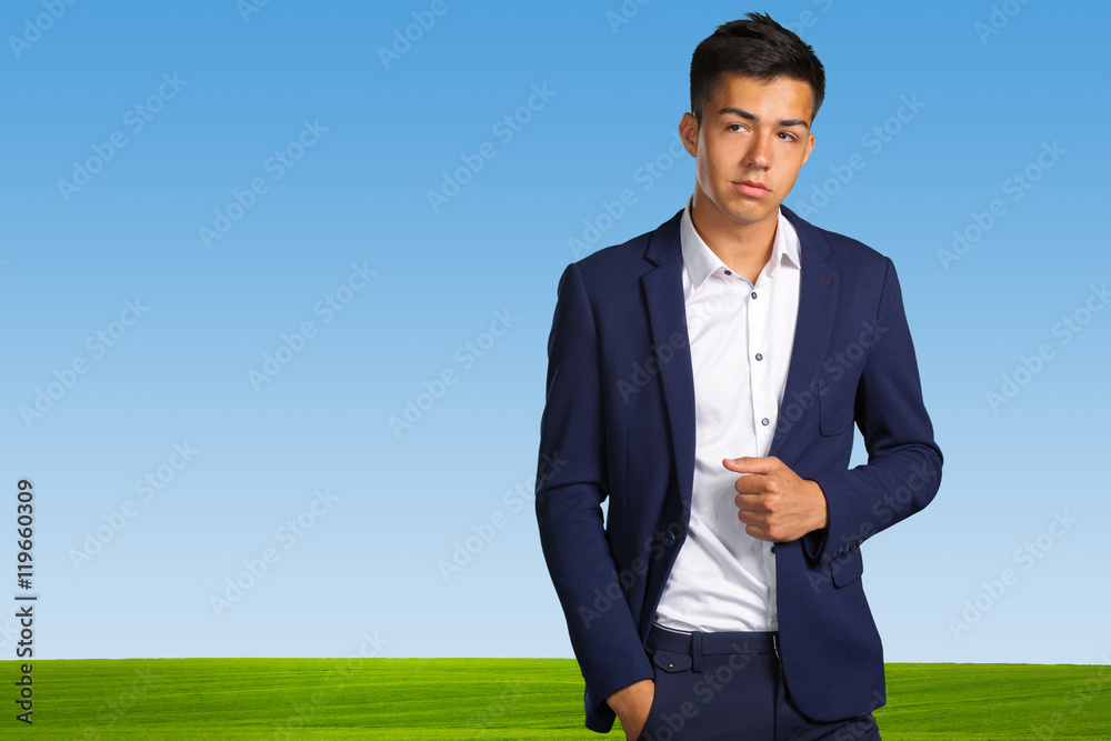 Portrait of young man looking at camera Portrait of young man looking at camera