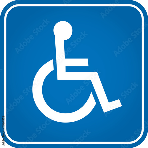 Handicapped sign photo