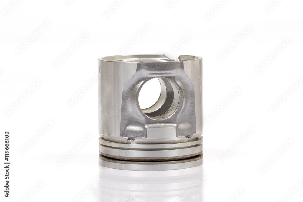 auto piston parts white background isolated auto piston parts white background isolated