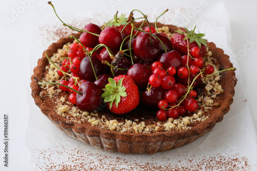 Whole Summer berry tart