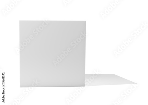 Blank box isolated on white background © cherezoff