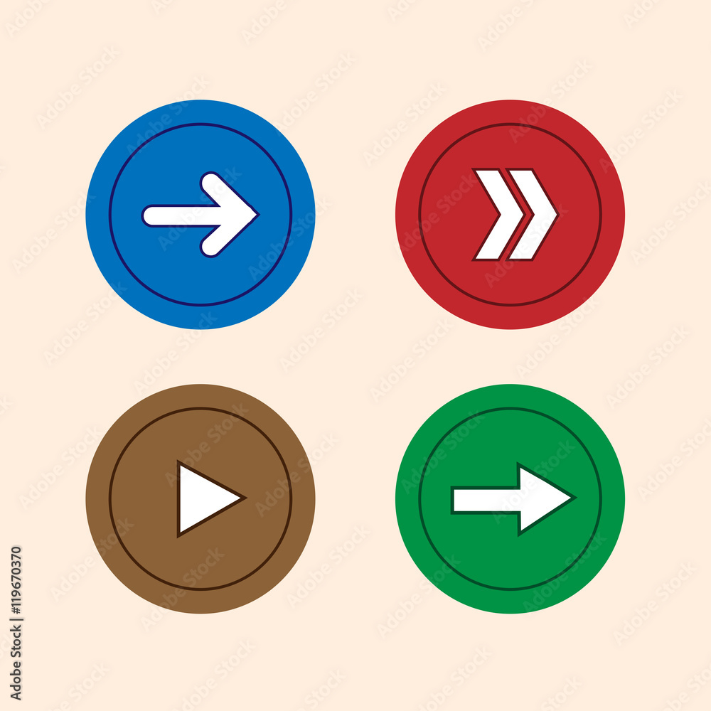 Arrow icon set vector Arrow icon set vector
