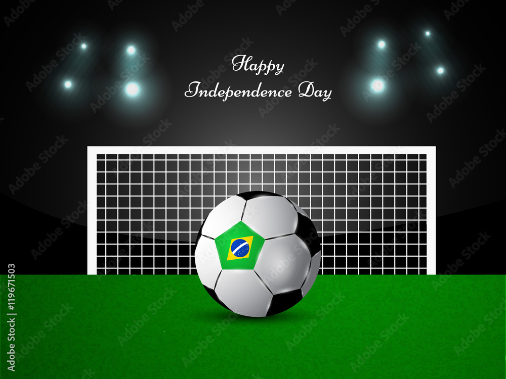 Naklejka premium Brazil Independence Day background 