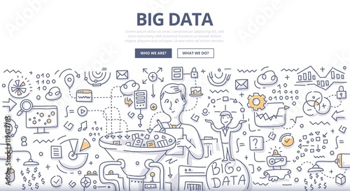 Big Data Doodle Concept