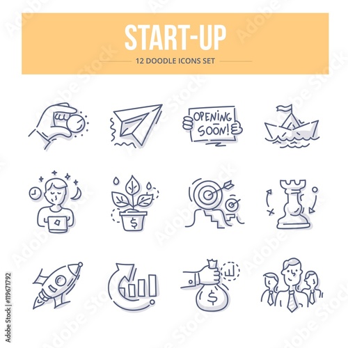 Start-Up Doodle Icons